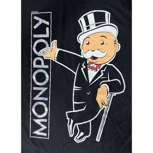 Monopoly Man Opalescent Short Sleeve Size Medium T-Shirt